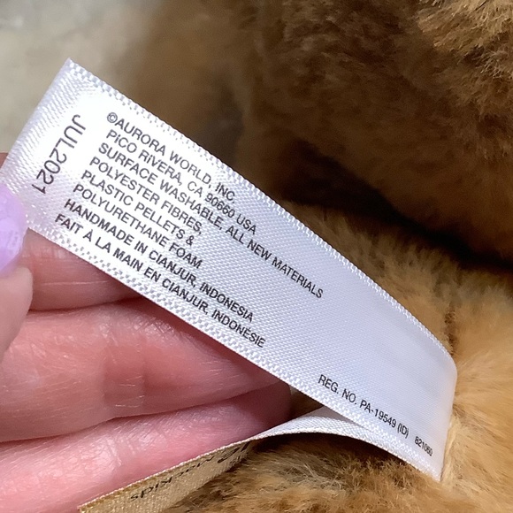 AURORA World Mac Kids Plush Maple Moose Stuffed Animal Soft Toy - Picture 12 of 13